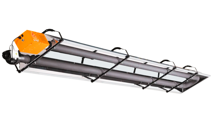 تصویر نزدیک از دستگاه هیتر تابشی با راندمان بالا